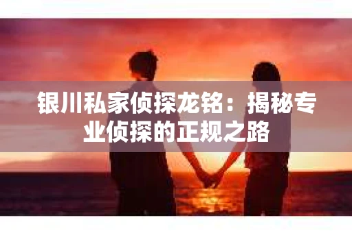 银川私家侦探龙铭：揭秘专业侦探的正规之路