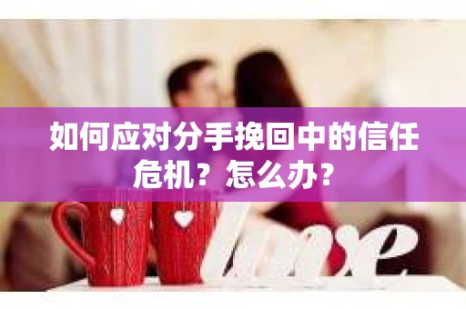 如何应对分手挽回中的信任危机？怎么办？