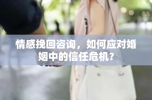 情感挽回咨询，如何应对婚姻中的信任危机？