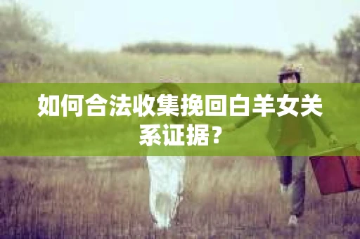 如何合法收集挽回白羊女关系证据？