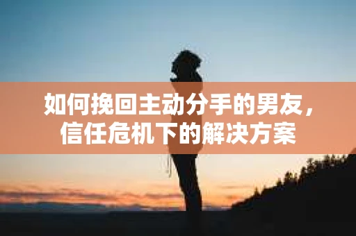 如何挽回主动分手的男友，信任危机下的解决方案