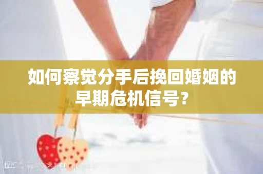 如何察觉分手后挽回婚姻的早期危机信号？
